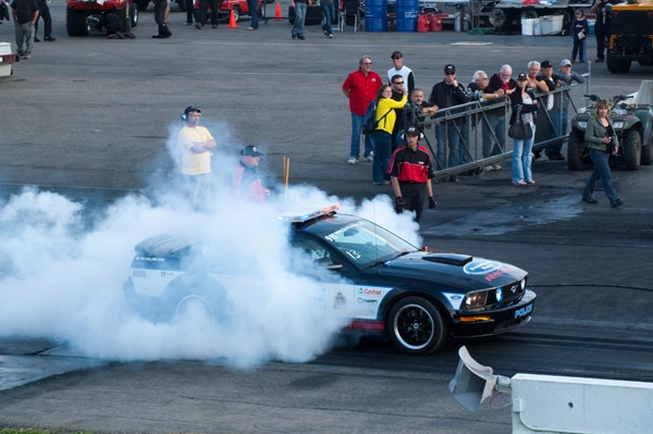 mustang burnout