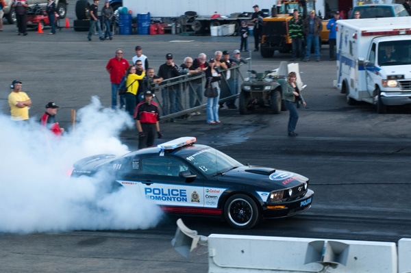 mustang burnout