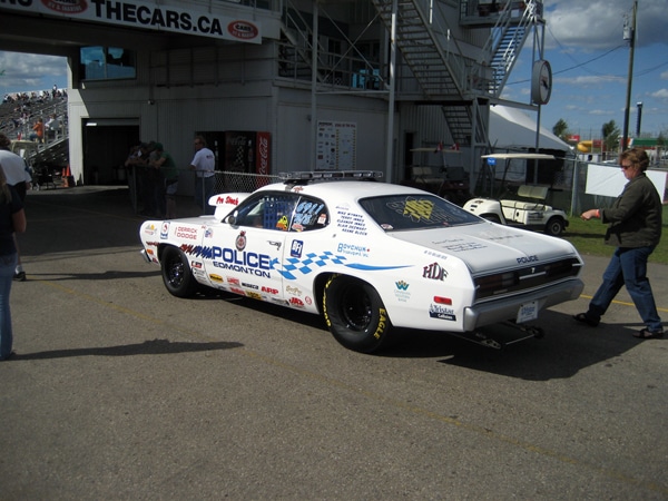 plymouth entering the track
