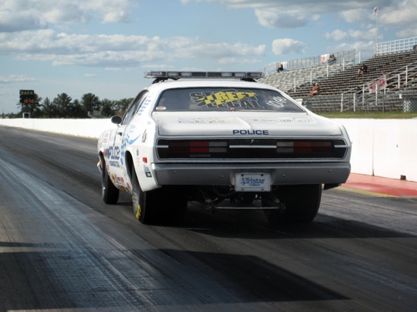 car in starting line