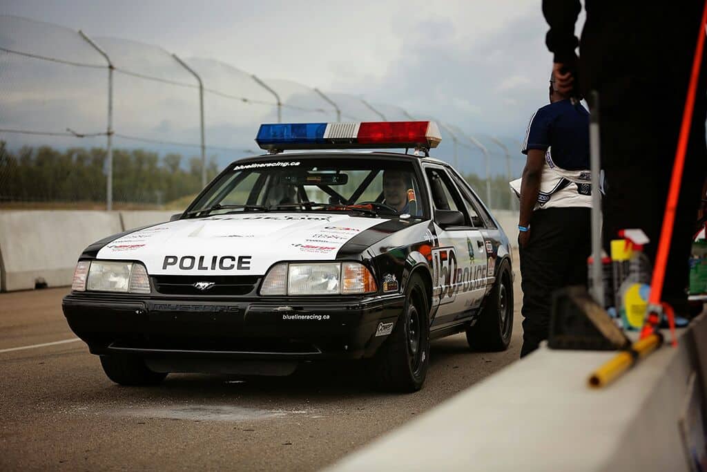 mustang police car