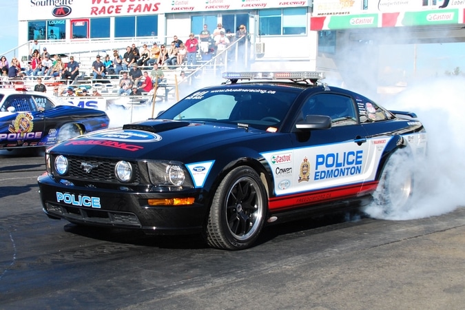 ford mustang burnout